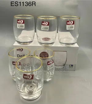 6 Piece Water Glassware Tumbler Set