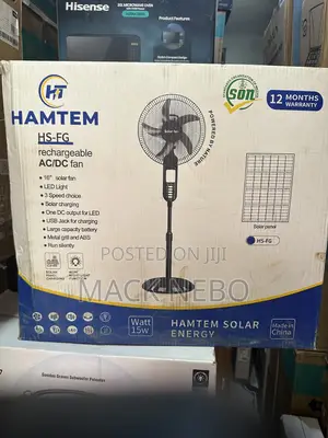 Brand New Hisense Solar Rechargeable Fan