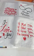 Premium Custom Embroidered White Towels - 1