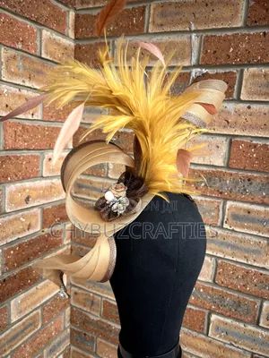 Golden Brown Fascinator