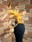 Golden Brown Fascinator - 2