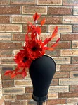 Pepper Red Fascinator - 3
