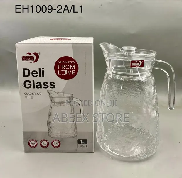 1 Litre Glass Water Jug - 1