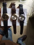 Omega Quartz Leather Wristwatch - 1