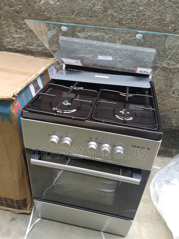 Maxi 4-Burner Standing Gas Cooker - 1
