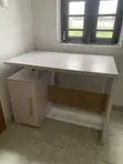 HDF Office Table - White - 3
