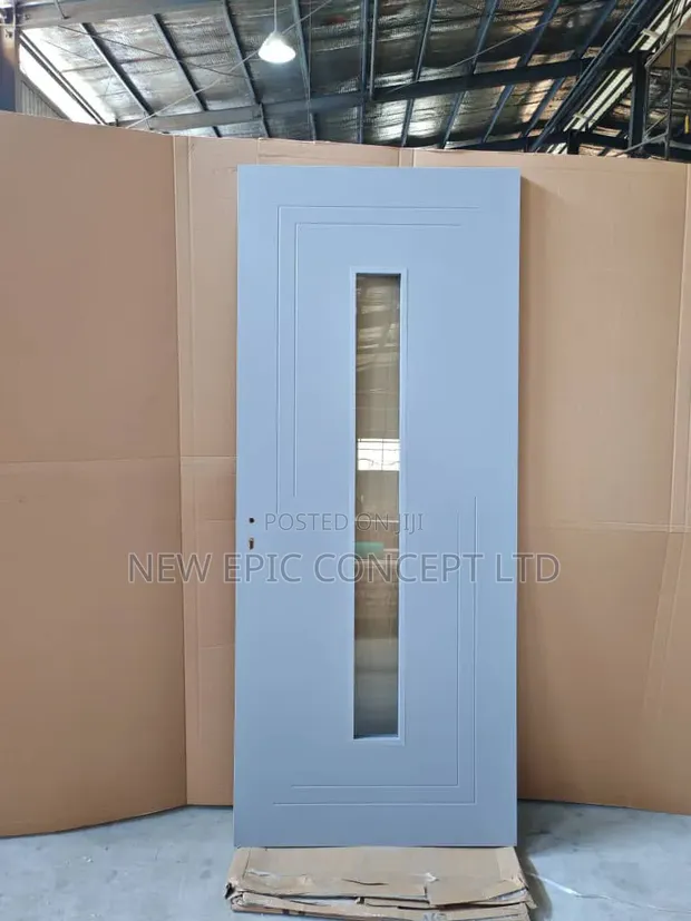 New Wooden Kitchen Exit Door with Glass - 1