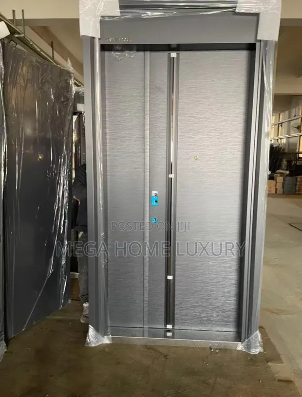 Brushed Metallic Grey Entrance Door - Brand New - 1