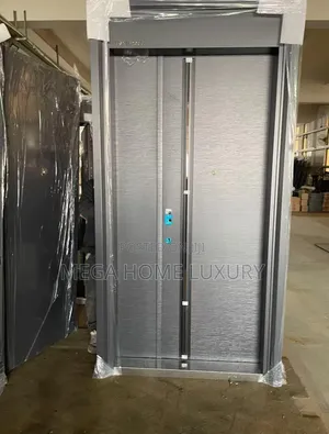 Brushed Metallic Grey Entrance Door - Brand New