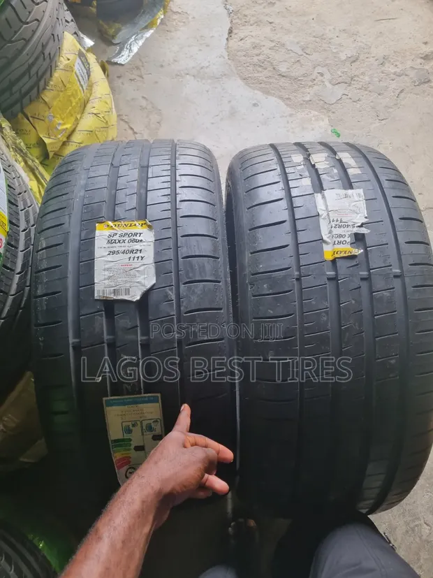 Brand New Dunlop SP Sport Maxx 060+ Tyres 295/40R21 111Y XL Japan Import - 1