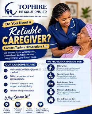 Reliable Caregiver Services by Tophire HR Solutions Ltd