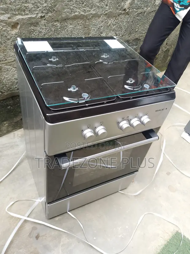 Maxi 6060 F6B40G2 4-Burner Standing Gas Cooker - 1