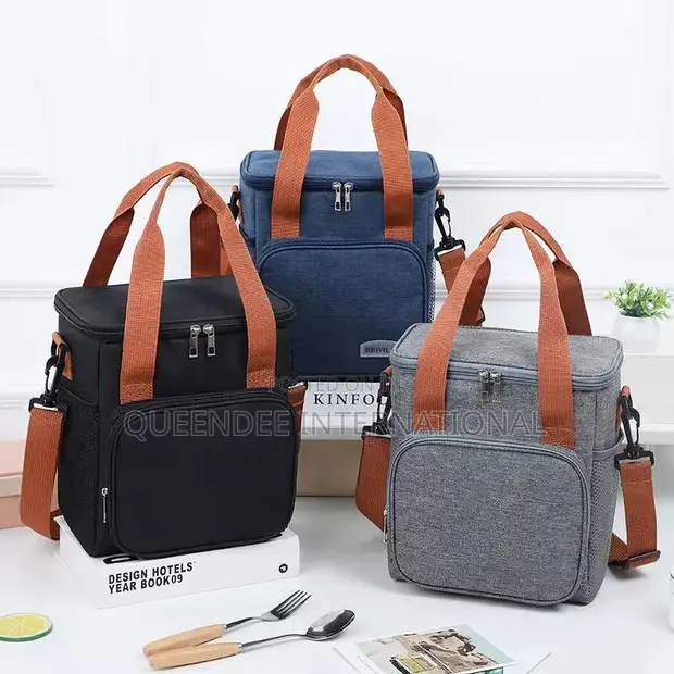 Quality Blue Fabric Lunch Bag - 1