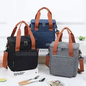 Quality Blue Fabric Lunch Bag