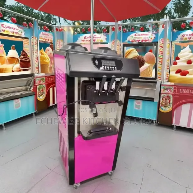 Sabon Tsaye Ice Cream Machine - 3 Nozzles - 1