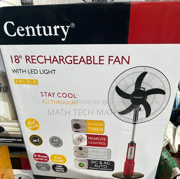 Power Deluxe Rechargeable 18" Fan - 1