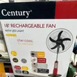 Power Deluxe Rechargeable 18" Fan - 1