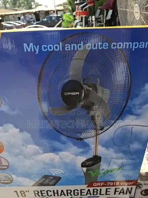 Power Deluxe Rechargeable 18" Fan