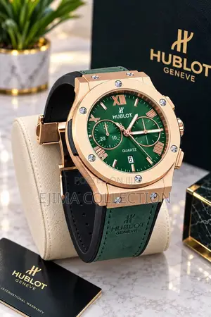 Hublot Leather Strap Watch for Men