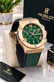 Hublot Leather Strap Watch for Men - 1