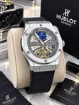 Hublot Leather Strap Watch for Men - 4