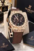 Hublot Leather Strap Watch for Men - 5