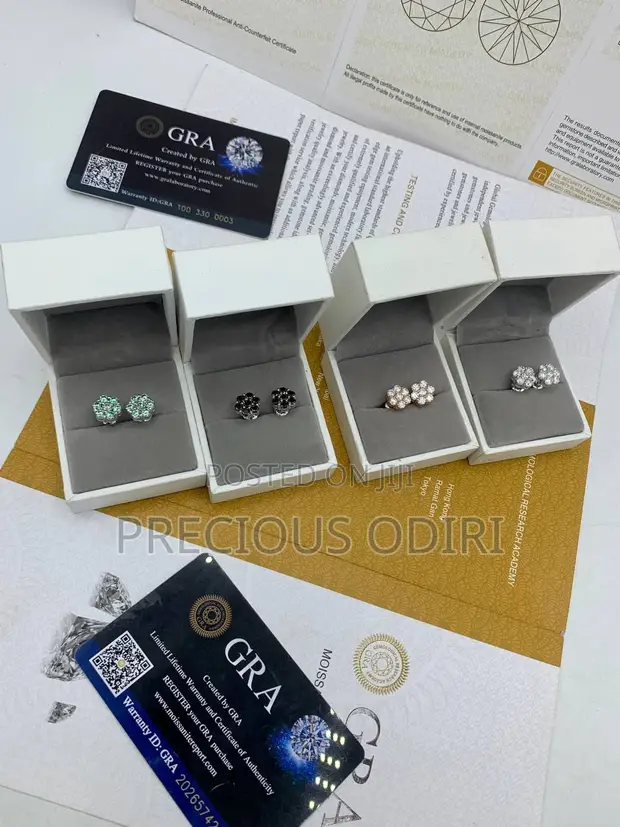 Glowcious Hub VVS Moissanite Unisex Earrings - 1