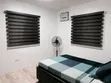 Home Interiors Black Fabric Window Blinds - 1