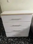 Used 4-Drawer White Composite Wood Drawer Unit - 2