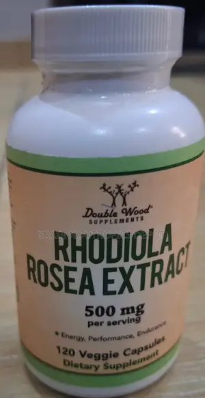 Double Wood Rhodiola Rosea 500mg, 120 Kapsul