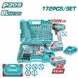 TOTAL 20V Cordless Impact Wrench Kit with Tools - 5