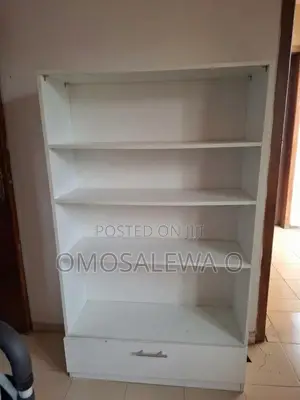 3-Layer White Display Shelf