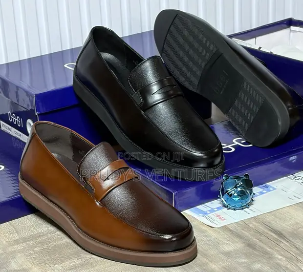 OGGI Men's Pure Leather Loafers - Classic Style - 1