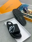 Louis Vuitton Slides - Black Leather - 1