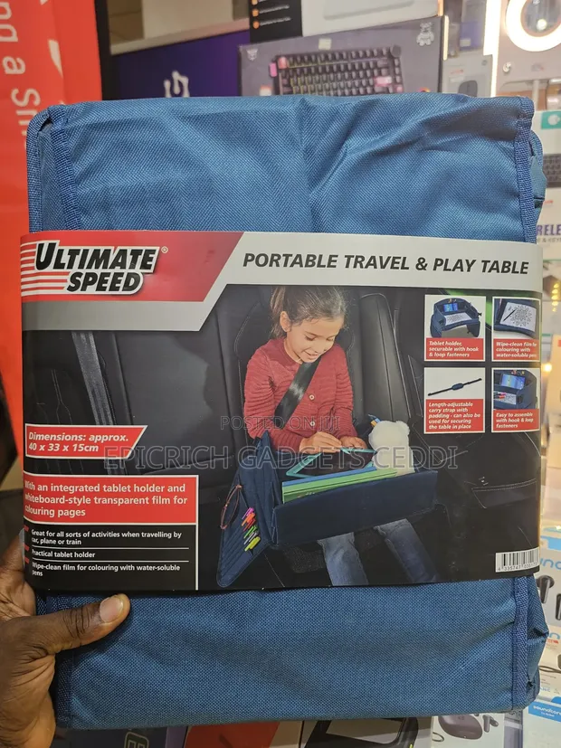 Portable Foldable Kiddies Travel Play Table - 1