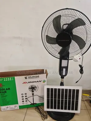 Jdjindian 16-inch Solar Fan mai fitila