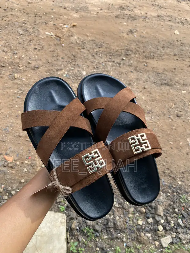 Handmade Suede Slippers for Men - 1