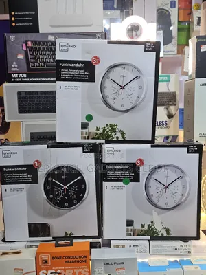 LIVARNO Wall Clock with Temperature & Humidity Gauges