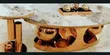 Home Interiors Modern Oval Gold Center Table - 2