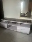 Used Home Interiors TV Console with Drawers & Shelves - 1