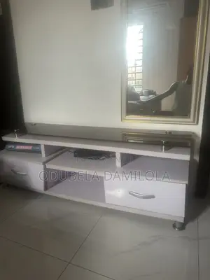 Used Home Interiors TV Console with Drawers & Shelves