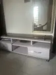 Used Home Interiors TV Console with Drawers & Shelves - 2