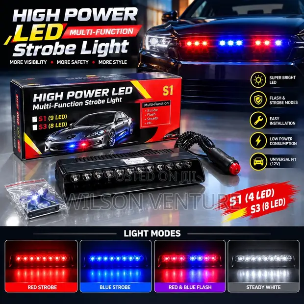 High Power LED Multi-Function Strobe Light - 1
