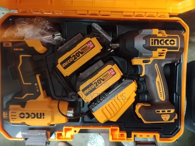 Ingco 2-in-1 Cordless Heat Gun & Impact Wrench Combo - 1