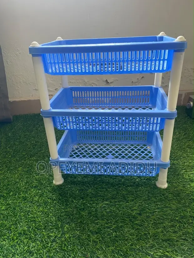 Plastic Plate Rack and Trolley - 1