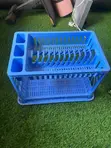 Plastic Plate Rack and Trolley - 3