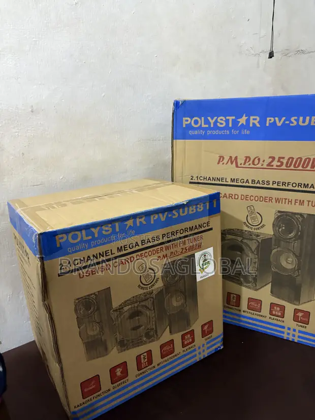 Polystar PV-SUB811 Complete Bluetooth Music Speaker - 1