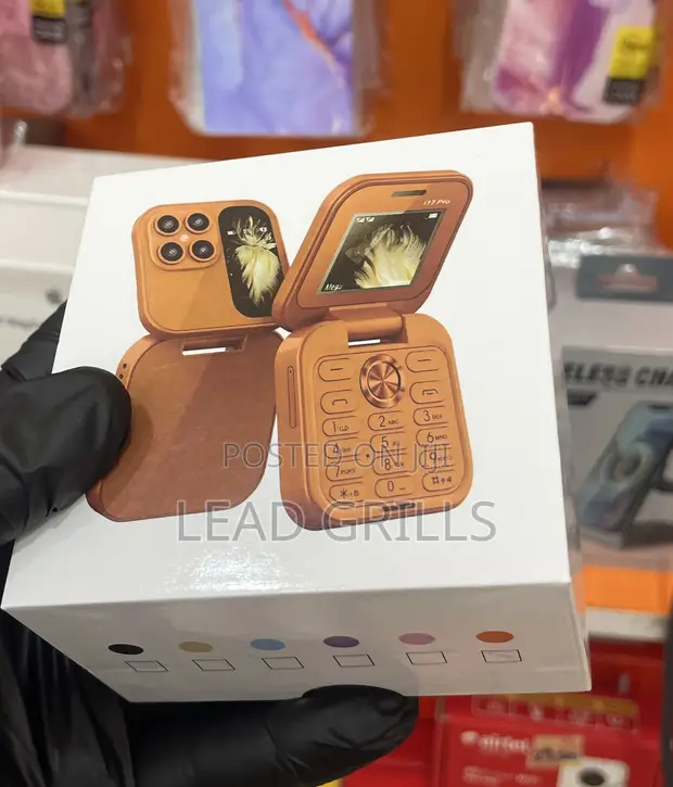 New Mtk I17 Pro Mini Foldable 32GB Pink - 1
