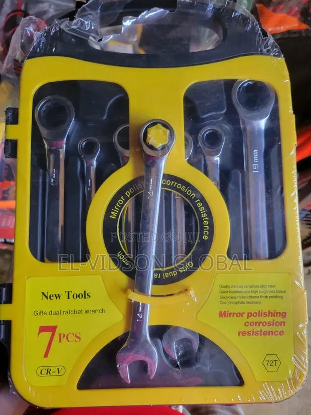 7-Piece Dual Ratchet Wrench Set - 1