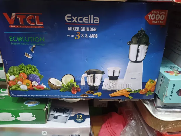 VTCL Excella Mixer Grinder 1000W with 3 Jars - 1